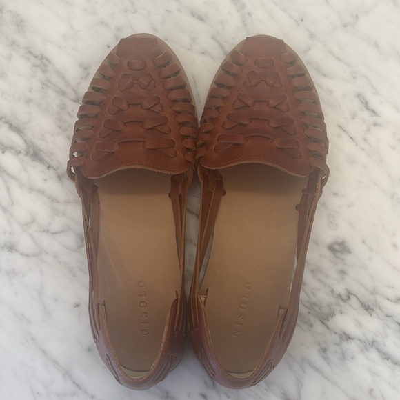 Women's Nisolo Huarache Sandals in Brandy, Size 9 - Picture 3 of 6